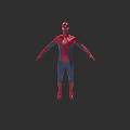 Spider Man Game Movie Character With Red And Blue Classic Suit Design
