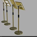 Multiple Health Themed Advertising Billboards With Various Stand Designs And Charts
