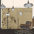 Floor lamp 3d model