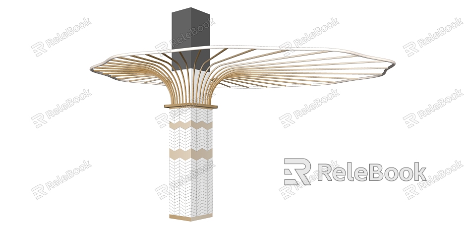 Modern pillar decoration column model