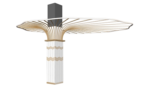 Modern pillar decoration column 3d model