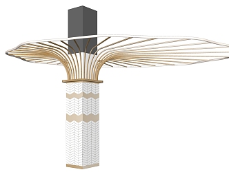 Modern pillar decoration column 3d model