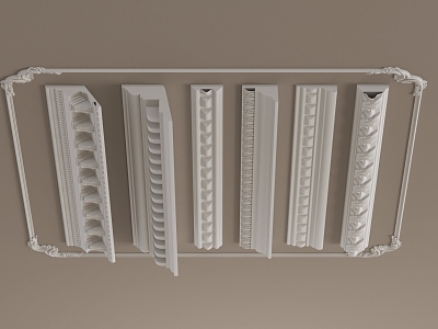 Gypsum Carved Lines model