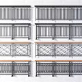 Various Metal Fence Designs With Horizontal Bars Cross Patterns And Decorative Scrolls