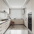 Kitchen Cabinet Enclosed Kitchen Minimalist Kitchen Cabinet 3d model