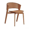 Modern Leisure Chair With Light Gray Fabric Curved Backrest And Metal Legs