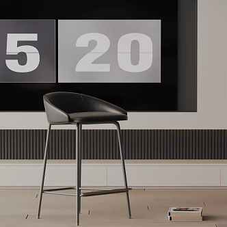 Modern Bar Chair 3d model