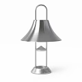 Outdoor Lamps With Bell Shaped Shades In White Red Silver And Metal Bases