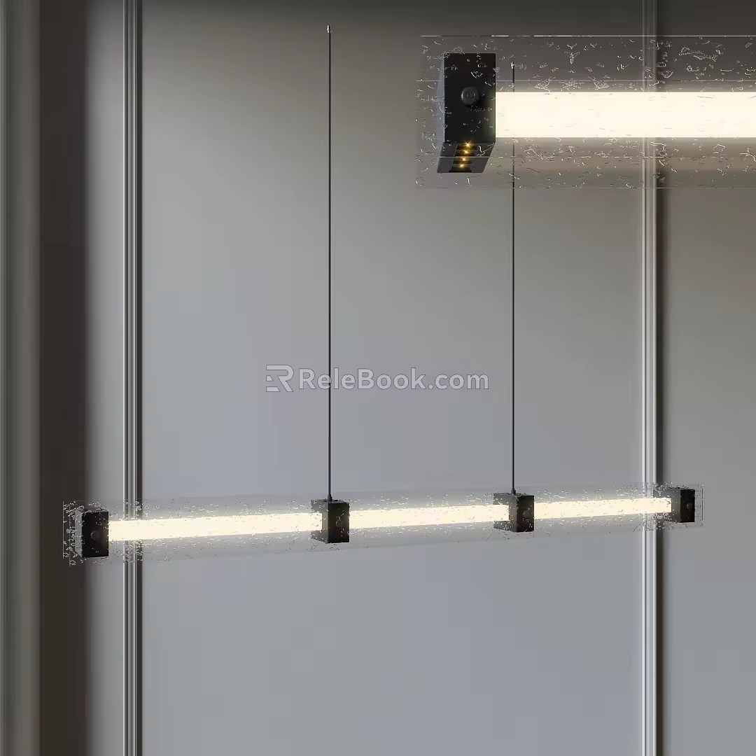 Modern chandelier 3d model