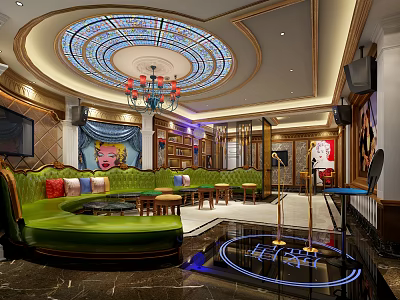 European-style KTV rooms 3d model