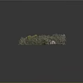 Natural Landscape With Lush Green And Yellow Trees Green Grass And Red Roof Country House