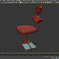 Black Single Office Chair With High Back Armrests And Swivel Wheels