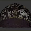 Stylish Purple And Beige Baseball Cap With Letter D Textured Decorative Design