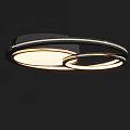 Modern Multi Light Circular Lighting Combination With Sleek Metal Frame And Soft Glow 3d model