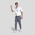 Realistic Characters Modern Characters Men's Background Characters Static Characters Scanning Characters Standing Posture 3d model