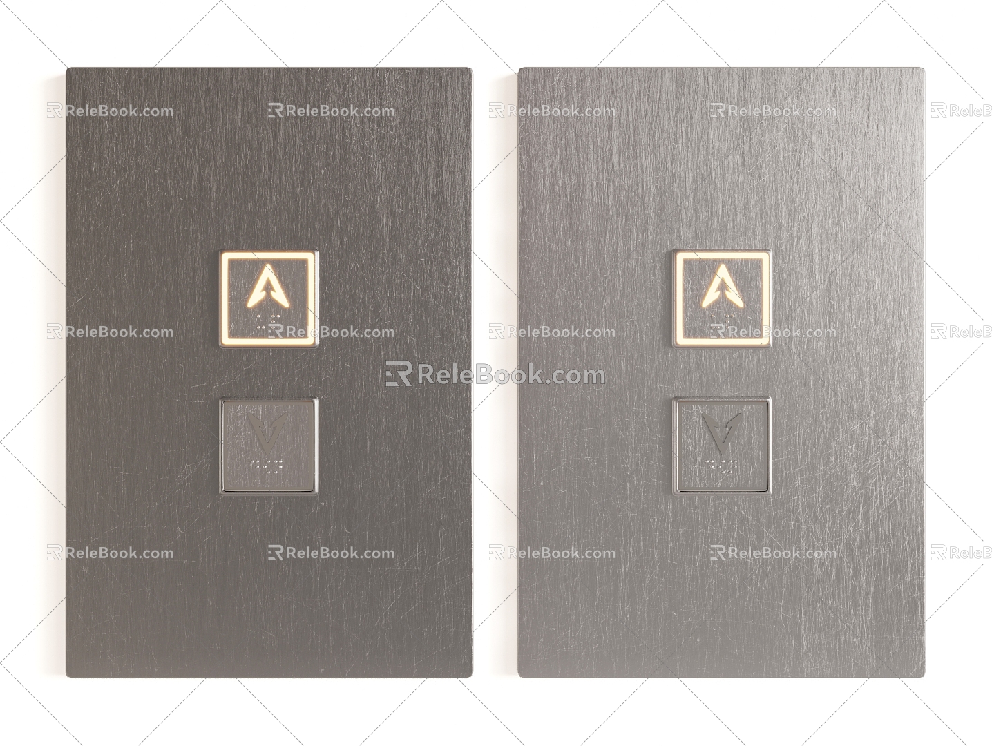 Elevator Button Call Button Metal Panel Stainless Steel Button model