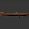 Wooden Canoe As Traditional Water Transport With Paddle And Seats