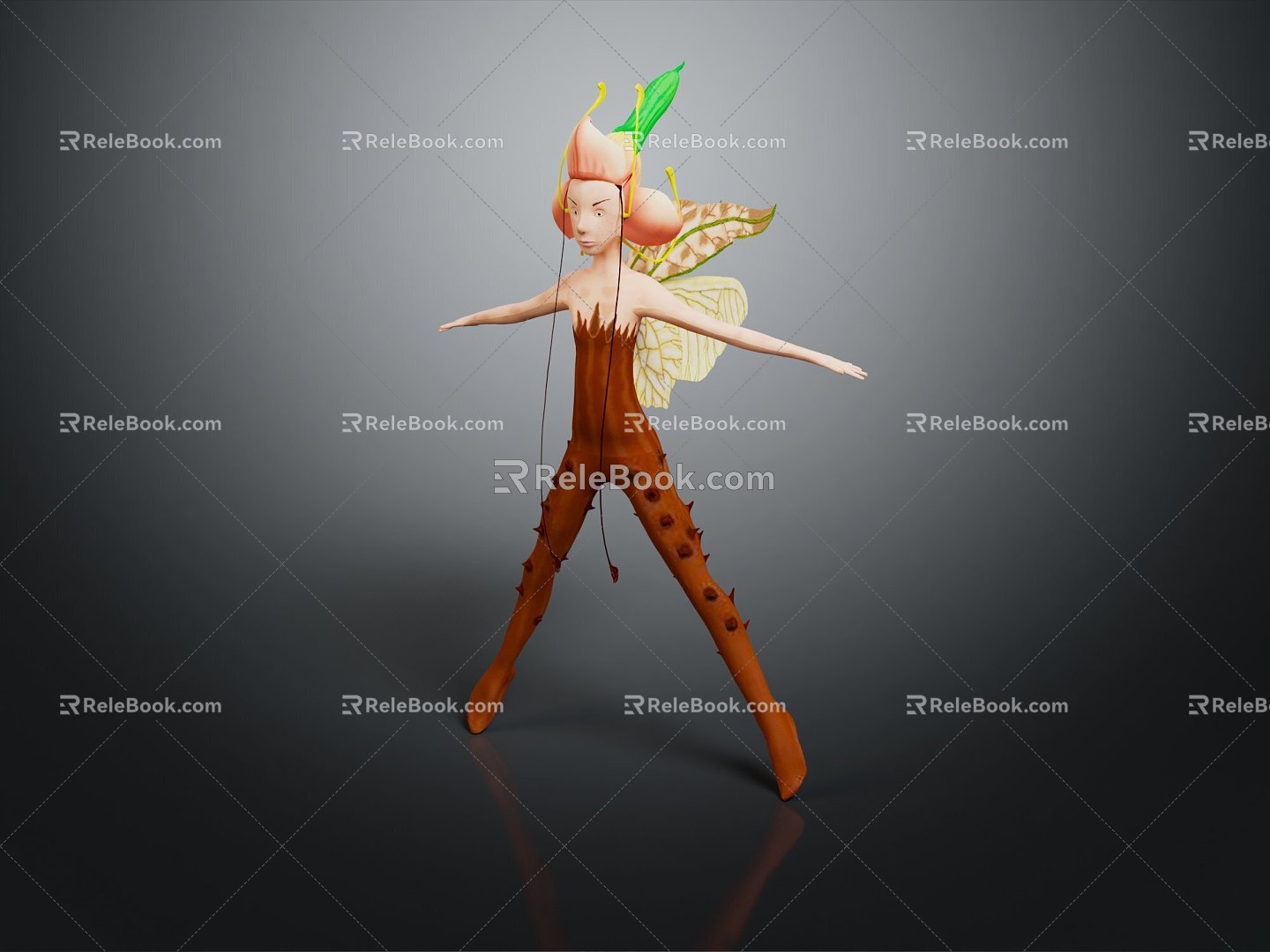 Elf Pokemon Flower Fairy Pokemon 3d model