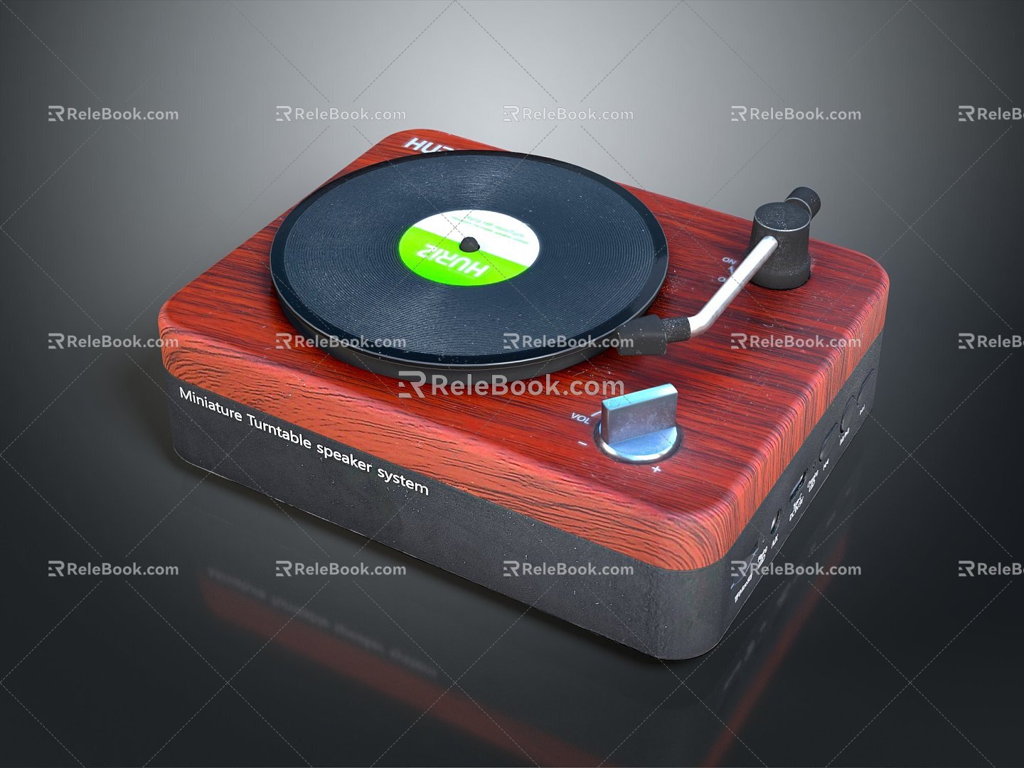 Jukebox Old-fashioned record player film machine Old-fashioned film machine 3d model