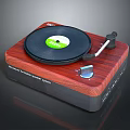 Premium Headphone Speaker Turntable with Classic Wooden Design and Vinyl Record Player