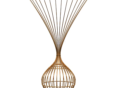 Modern Rattan Woven Decorative Ornament Set For Home Living Room Tabletop 3d model