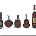 Elegant Assorted Wine Bottles And Glasses Display With Various Shapes And Labels