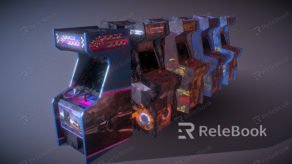 Modern game arcade game machine model