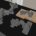 High Quality Stainless Steel Hinges And Wooden Parts For Furniture Hardware