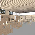 Woodworking Classroom Manual Classroom Woodworking Table Manual Table Labor Classroom 3d model
