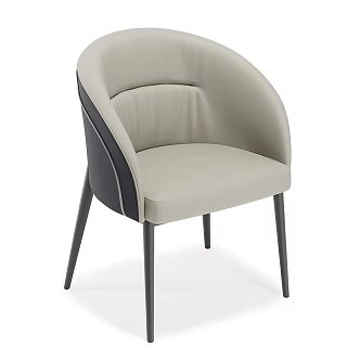 Modern Simple Single Sofa 3d model