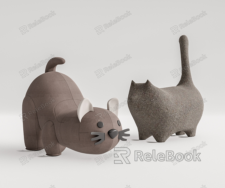 Modern toy plush cat toy ornaments model