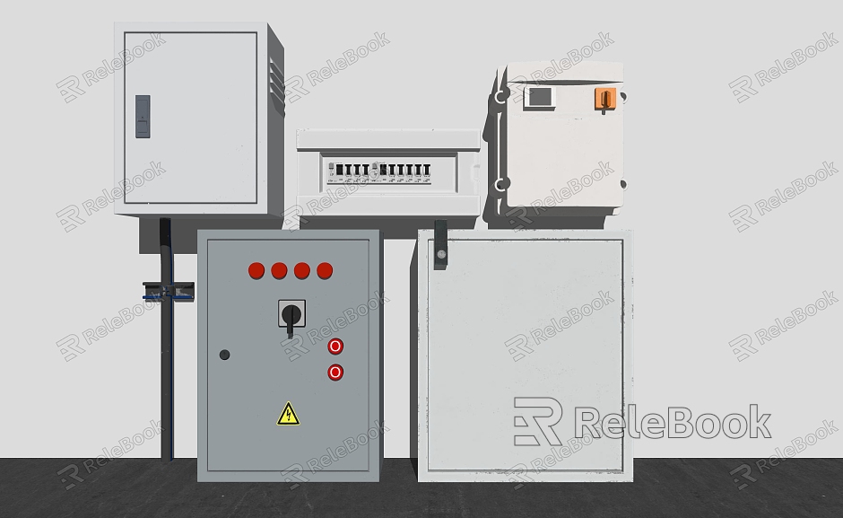 Modern electric box equipment box model