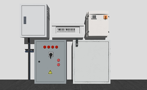 Modern electric box equipment box 3d model