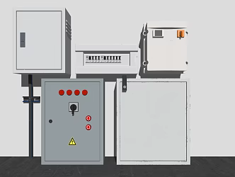 Modern electric box equipment box 3d model