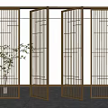 Light Luxury Partition Screen Partition 3d model