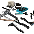 Complete Bathroom Grooming Set Including Razors Shaving Cream Blade Case and Brush