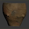 Handcrafted Ceramic Jar Sculpture With Textured Surface And Rustic Red Brown Tone