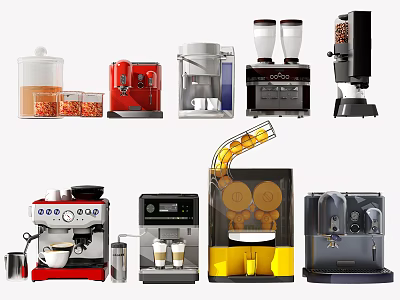 modern coffee machine juicer beverage machine kitchen appliances 3d model