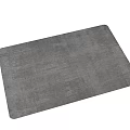 Soft Gray Textured Square Rug Modern Style for Home Living Room Decor
