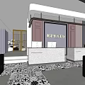 Modern Hair Beauty Salon Interior Design With Black Styling Chairs And Gold Hanging Lights