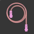 Heavy Duty Flexible Industrial Cable With Metal Plug Connector And Durable Design