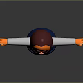 Cartoon Character With Brown Beard Blue Vest White Sleeves Blue Pants Red Shoes Arms Outstretched