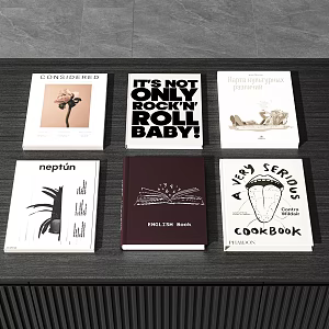ornaments books 3d model