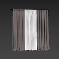 Two Layer Curtains With White Sheer And Beige Outer Against Purple Wall Modern Home Decor