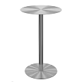 Sleek Modern Metal Side Table With Round Top And Sturdy Base Design For Living Room