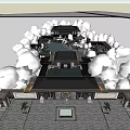 New Chinese Style Demonstration Area 3d model