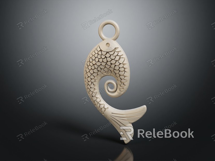 Modern Pendant Pendant Fish Pendant Gem Pendant model