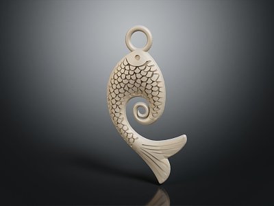 Modern Pendant Fish Pendant Gem Pendant model