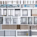 Modern Entrance Gates With Various Styles Materials And Designs For Home