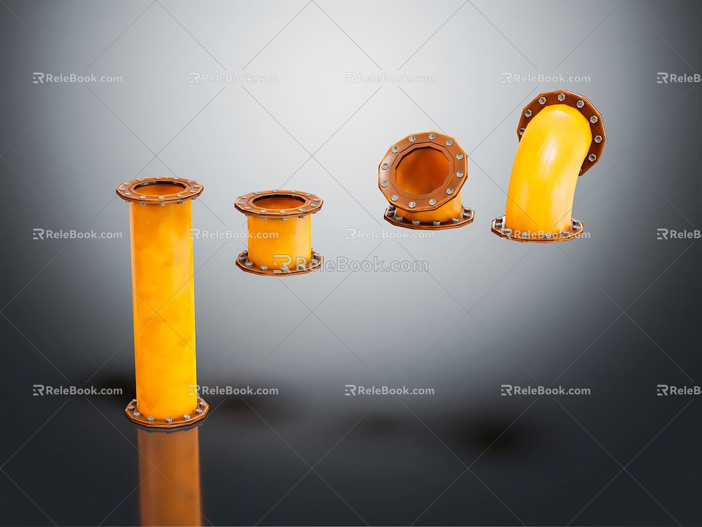 Modern Pipe Fittings Water Fittings 3d model